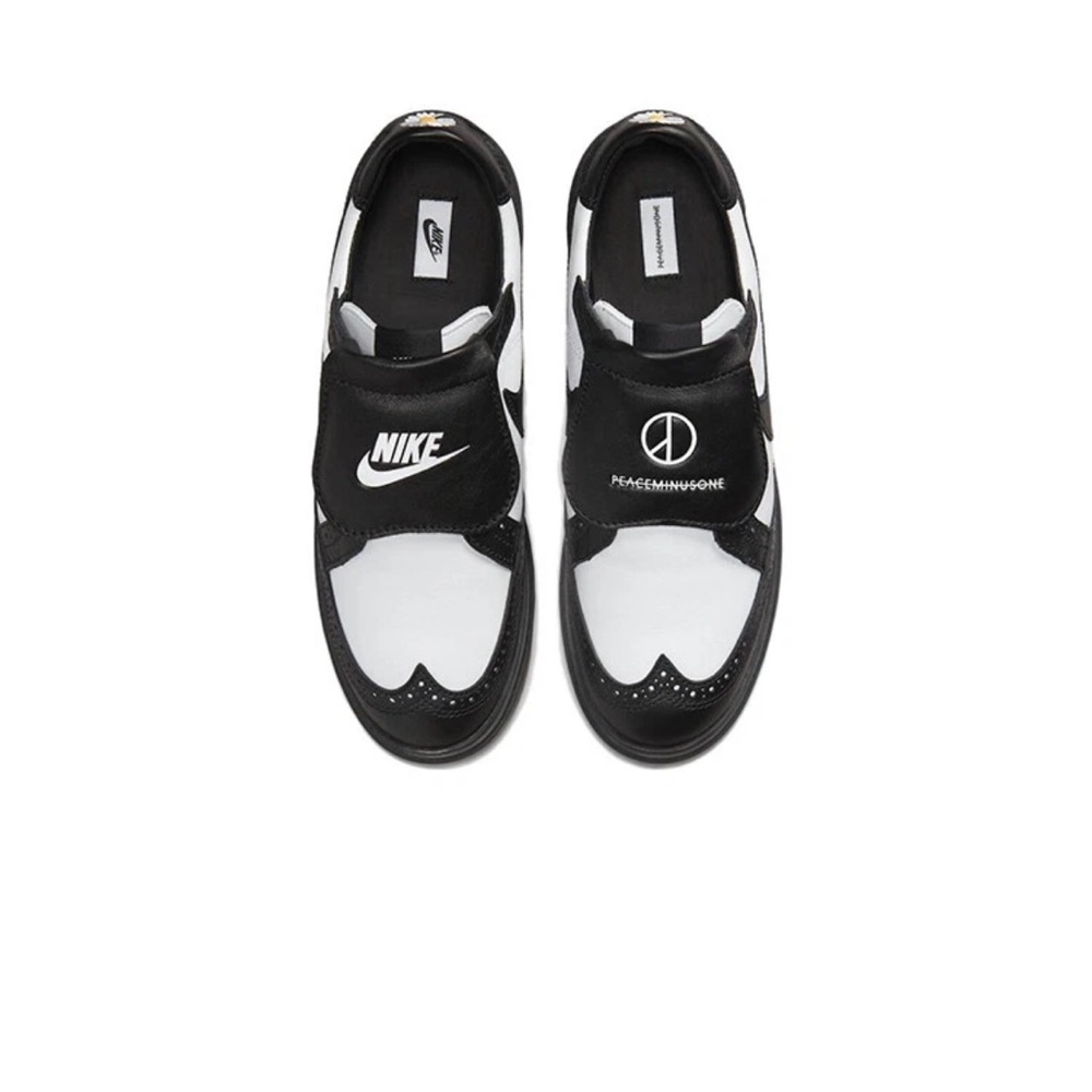 Nike Black and White Slip-On Sneakers